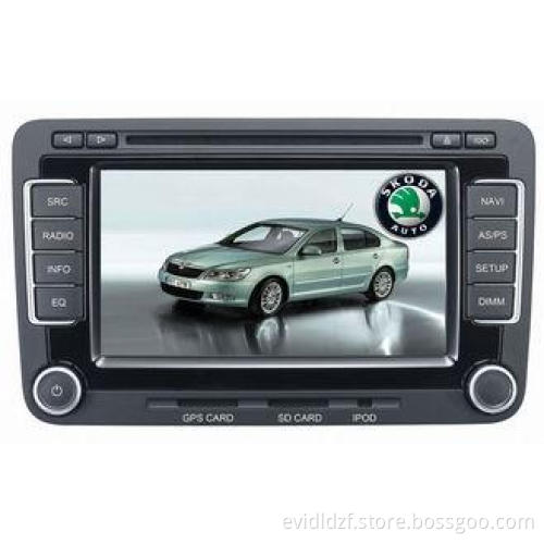 Touch Screen LCD Player Skoda Octavia Auto DVD Players With